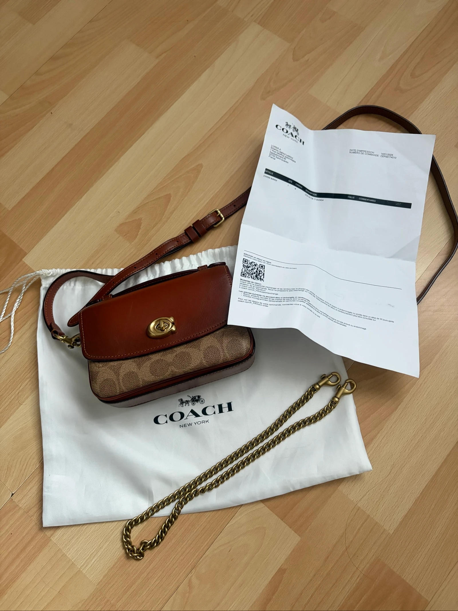 Bolsa de ombro coach Cassie 17 Signature – photo 20